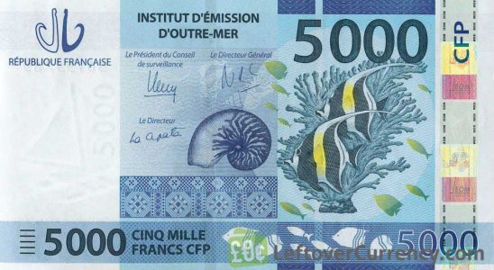 Money Changer Menerima Uang Kaledonia Baru